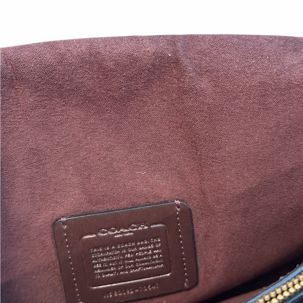 Coach Dreamer Shoulder Bag Black Leather Crossbody with Gold Accent - Picture 9 of 14
